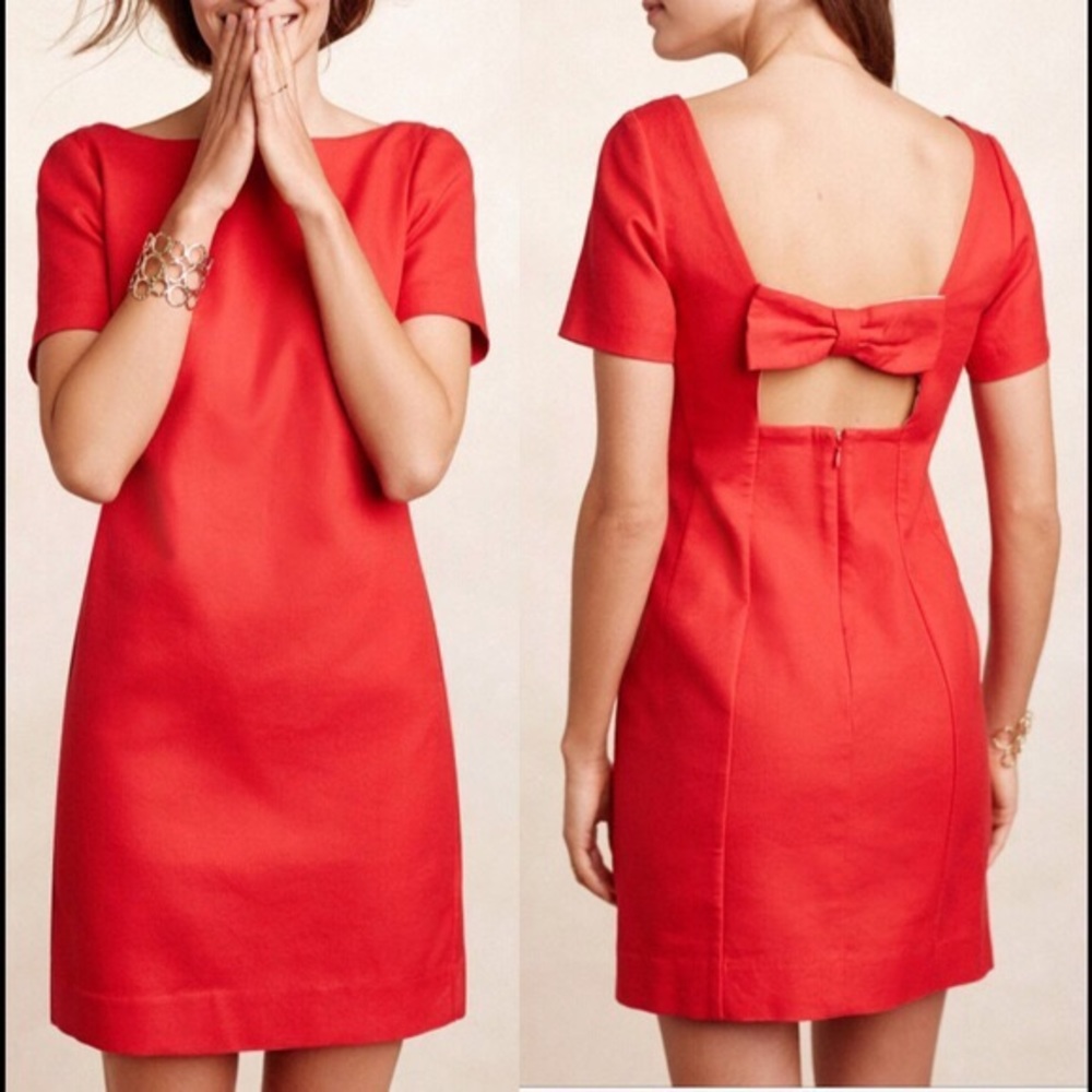 Anthropology Bow Dress